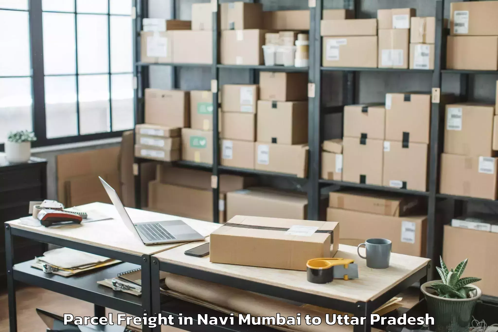 Professional Navi Mumbai to Fatehabad Agra Parcel Freight